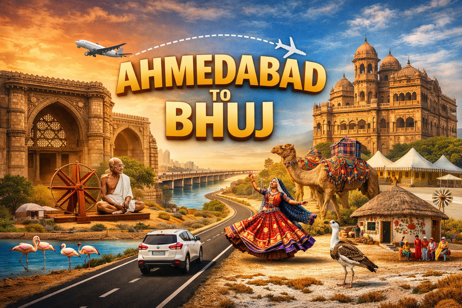 Ahmedabad to Bhuj (Kutch) Cab Service